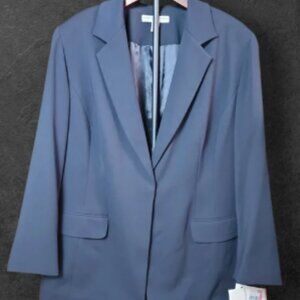 JOSEPHINE CHAUS | NWT Classic Professional Navy Blue Blazer Office Boss | 20